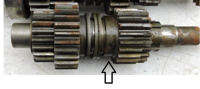Triumph 650 shaved gearbox gear showing ground tooth profile for quieter engagement