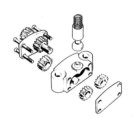 Norton Commando rotary gear oil pump