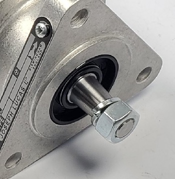 Triumph magneto seal showing correct spring orientation toward the engine case