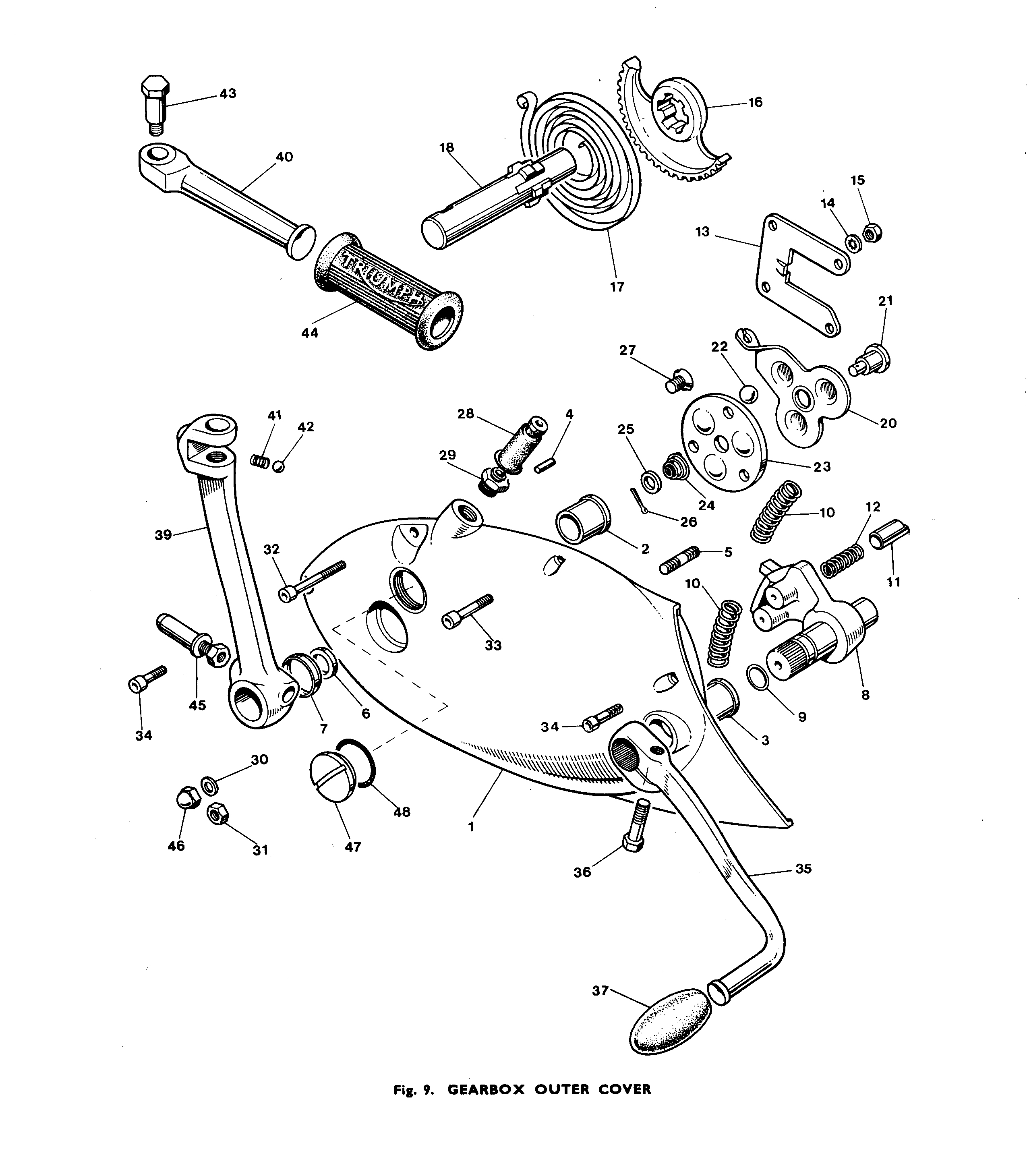 1970 Triumph 650 Gearbox Outer Cover JRC Engineering, Inc.